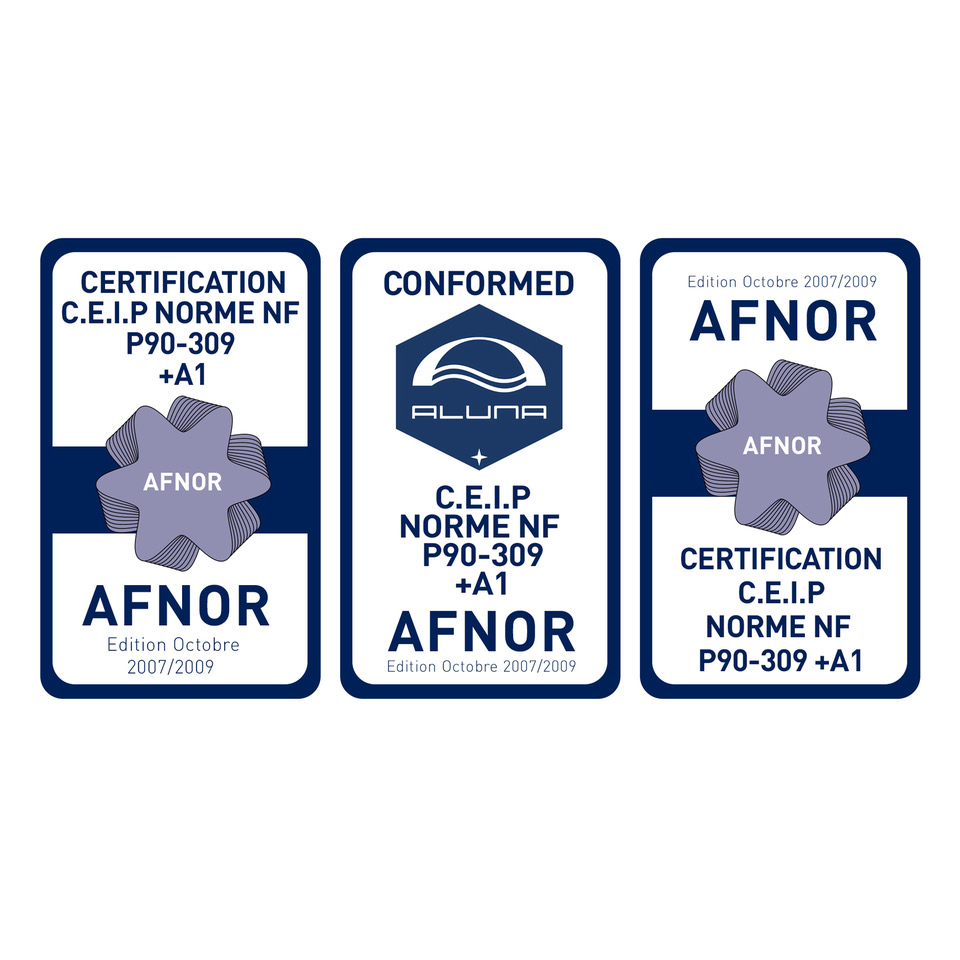 Certyfikat AFNOR C.E.I.P. NORME NF P90-309 +A1